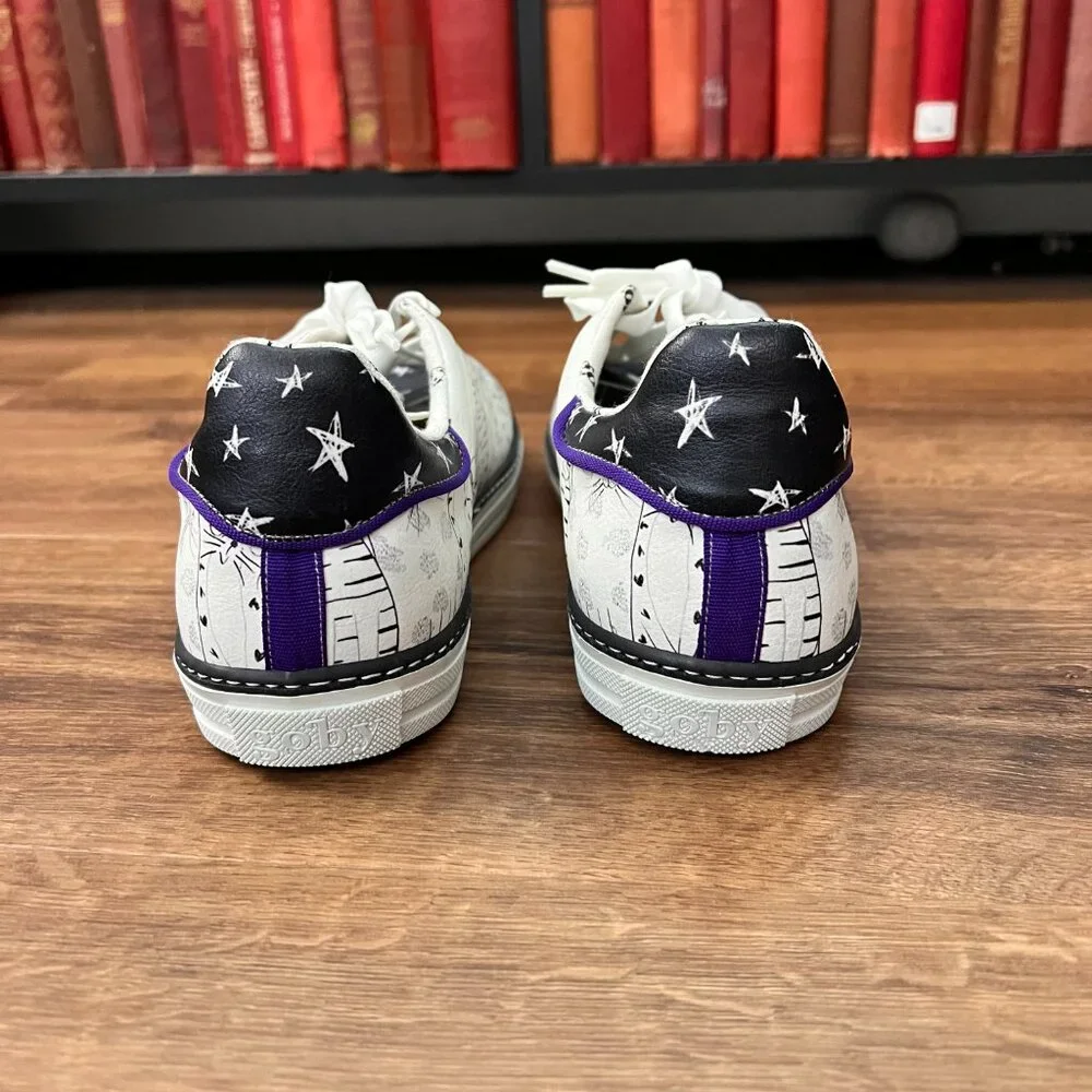 NWOT Goby Cat Lace Up White Black Sneakers Sz 42 (11.5)